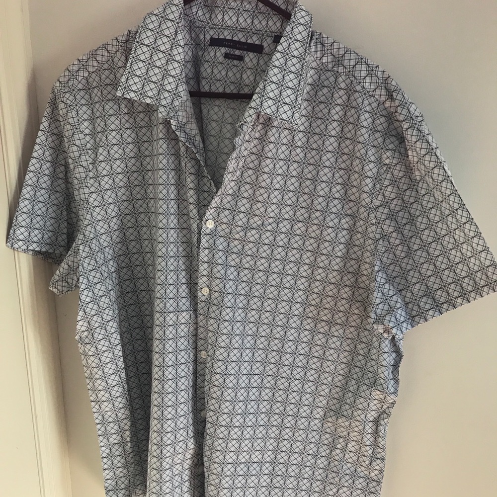 Geometric Shape Button Down Shirt - image 1